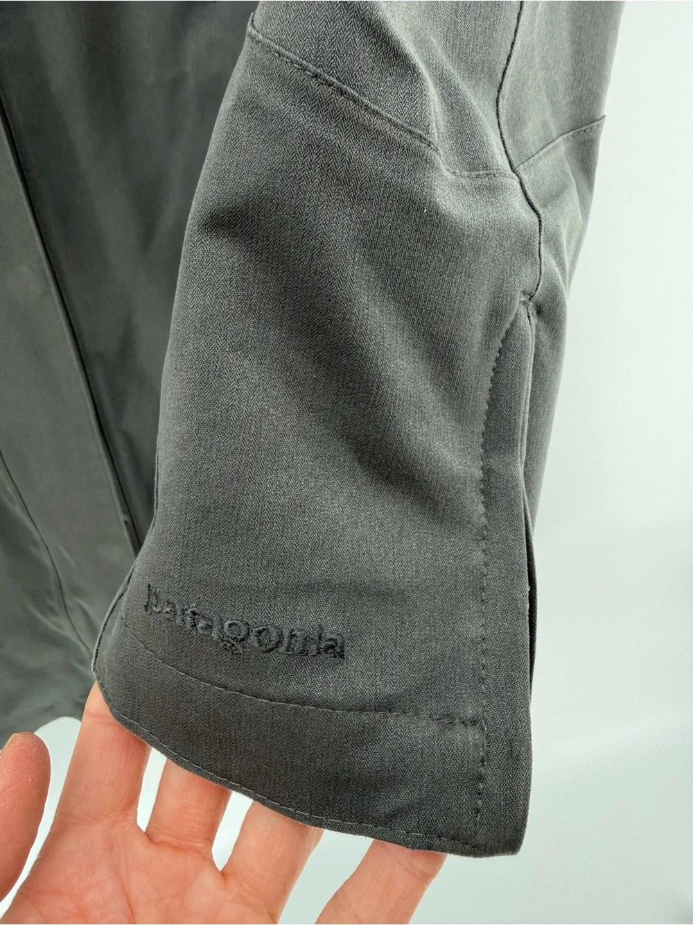 Patagonia Dark Gray 3-in-1 Hooded Trench Coat with Light Gray Removable Liner